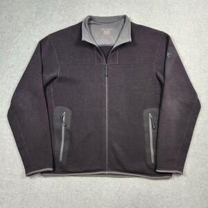 Arc'teryx Covert Cardigan Mens Large Black Full Zip Fleece Jacket Polartec